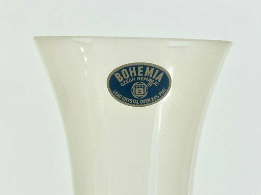 Lead Crystal Bohemia Vase From Poděbrady Glassworks, 1980s photo furniture