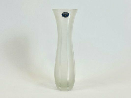 Lead Crystal Bohemia Vase From Poděbrady Glassworks, 1980s photo vinterior