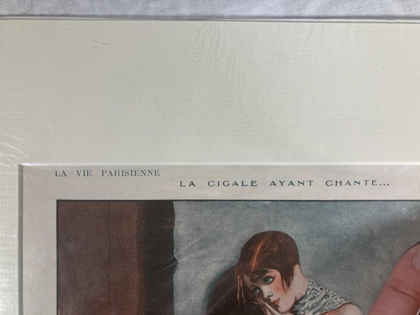 Original Antique 1920s Lithograph From La Vie Parisienne   Vintage French Art Print, Georges Léonnec The Art Deco Master photo vinterior