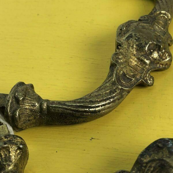 Pair Of Vintage Brass Handles photo for sale