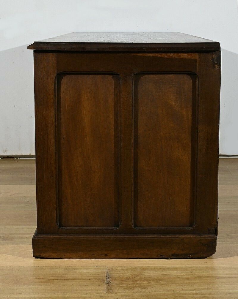 photo vinterior Oak Pedestal Desk, Art Deco – 1940