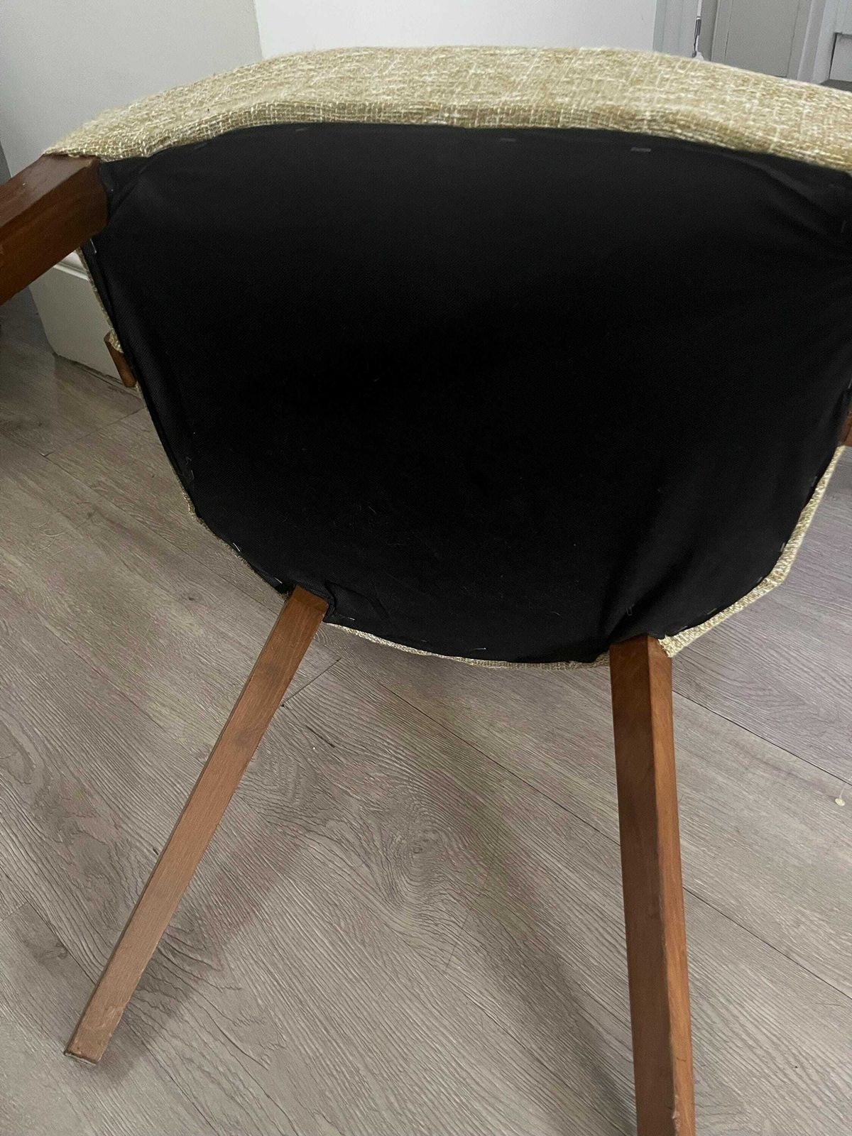 photo furniture Oak Carver Chair, Upholstered Oak Carver, Art Deco Carver Chair
