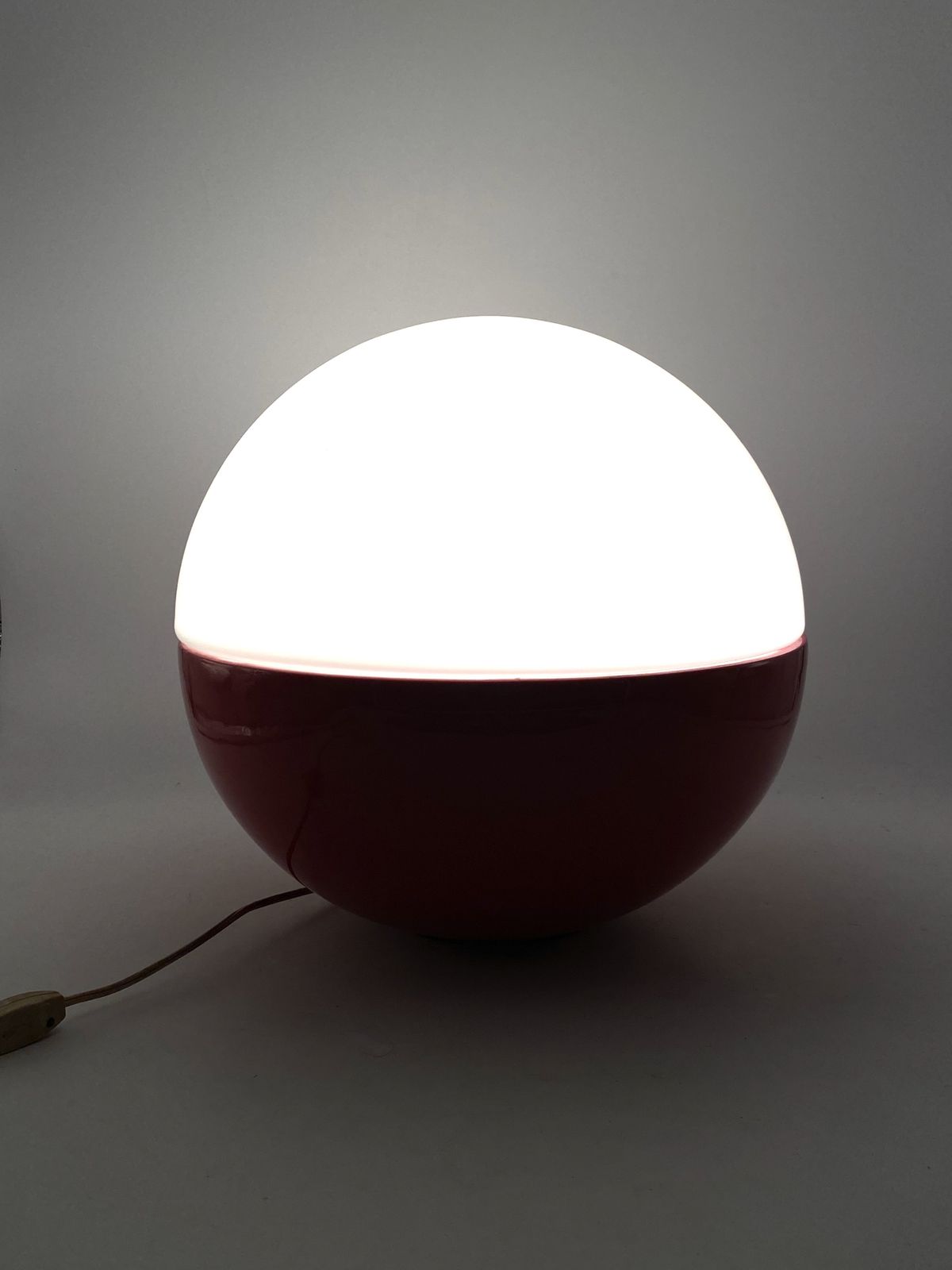 photo vinterior Space Age Ceramic And Glass Table Lamp, Alvino Bagni Italy 1970s