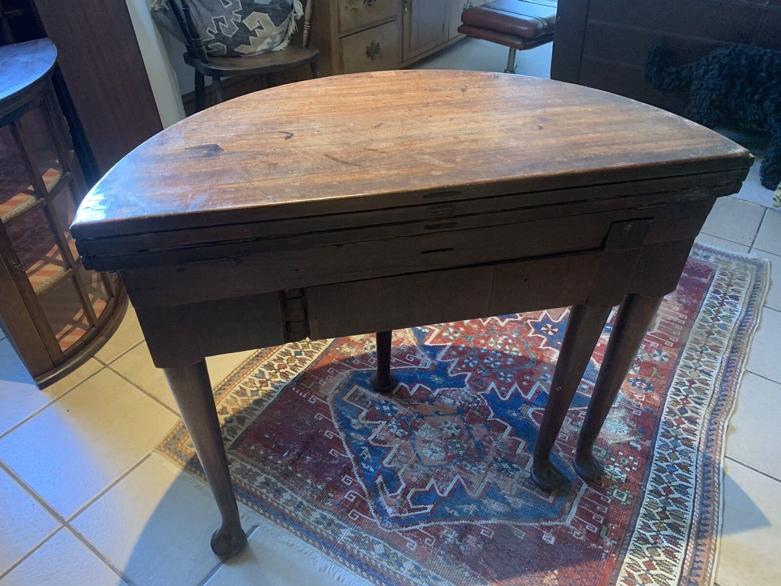 A Handsome George 11 Cuban Mahogany Triple Top Table photo furniture