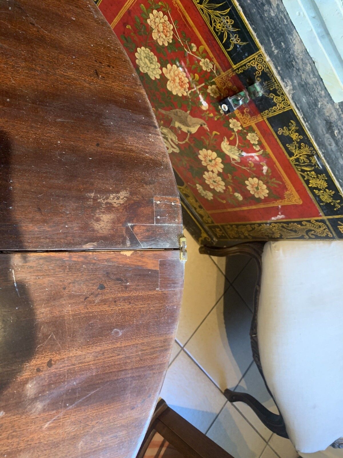 A Handsome George 11 Cuban Mahogany Triple Top Table photo for sale