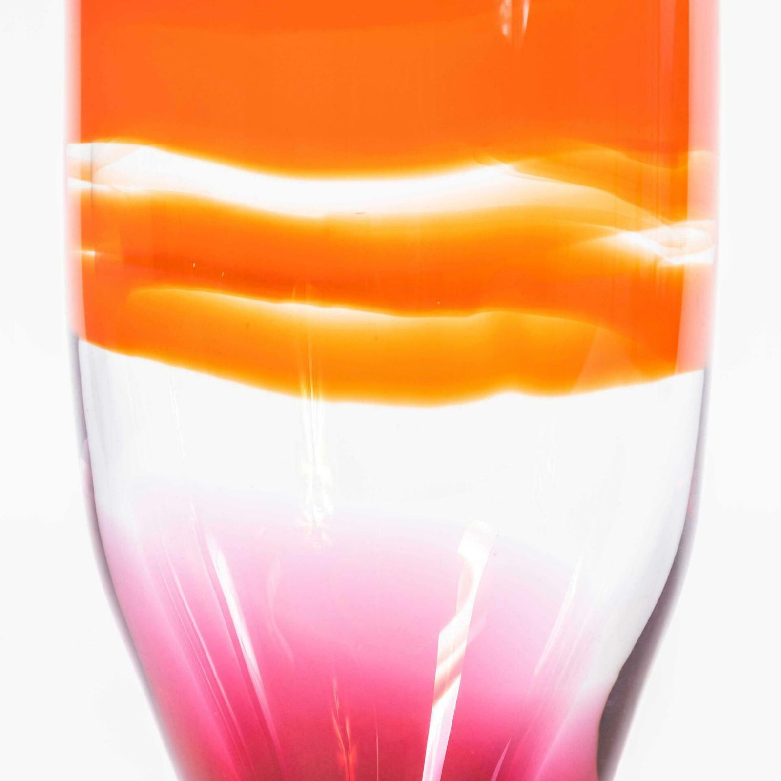 Contemporary Mouthblown Vessel Tall Flame   Jahday Ford photo 930.0