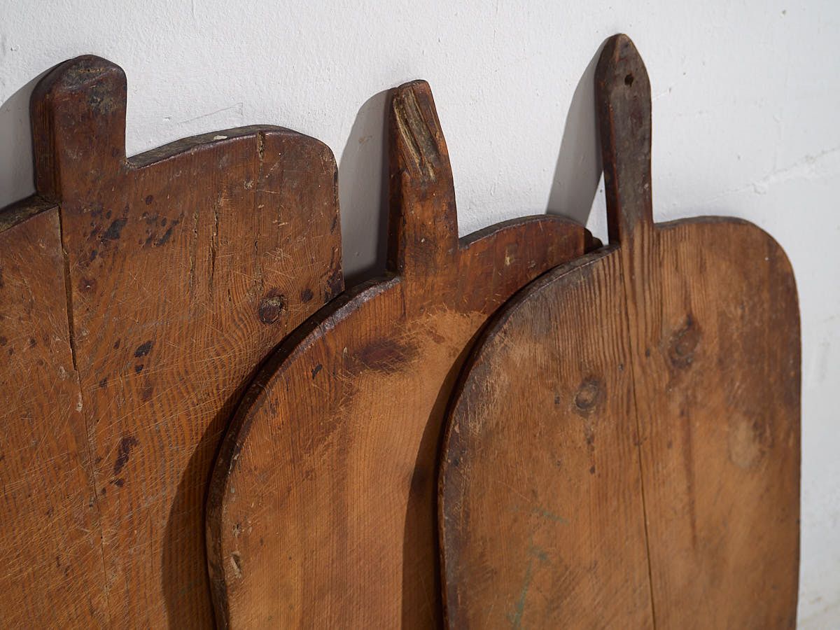 Antique Cheese Cutting Boards (C.1920). Set Of 3 Pieces #25 photo for sale