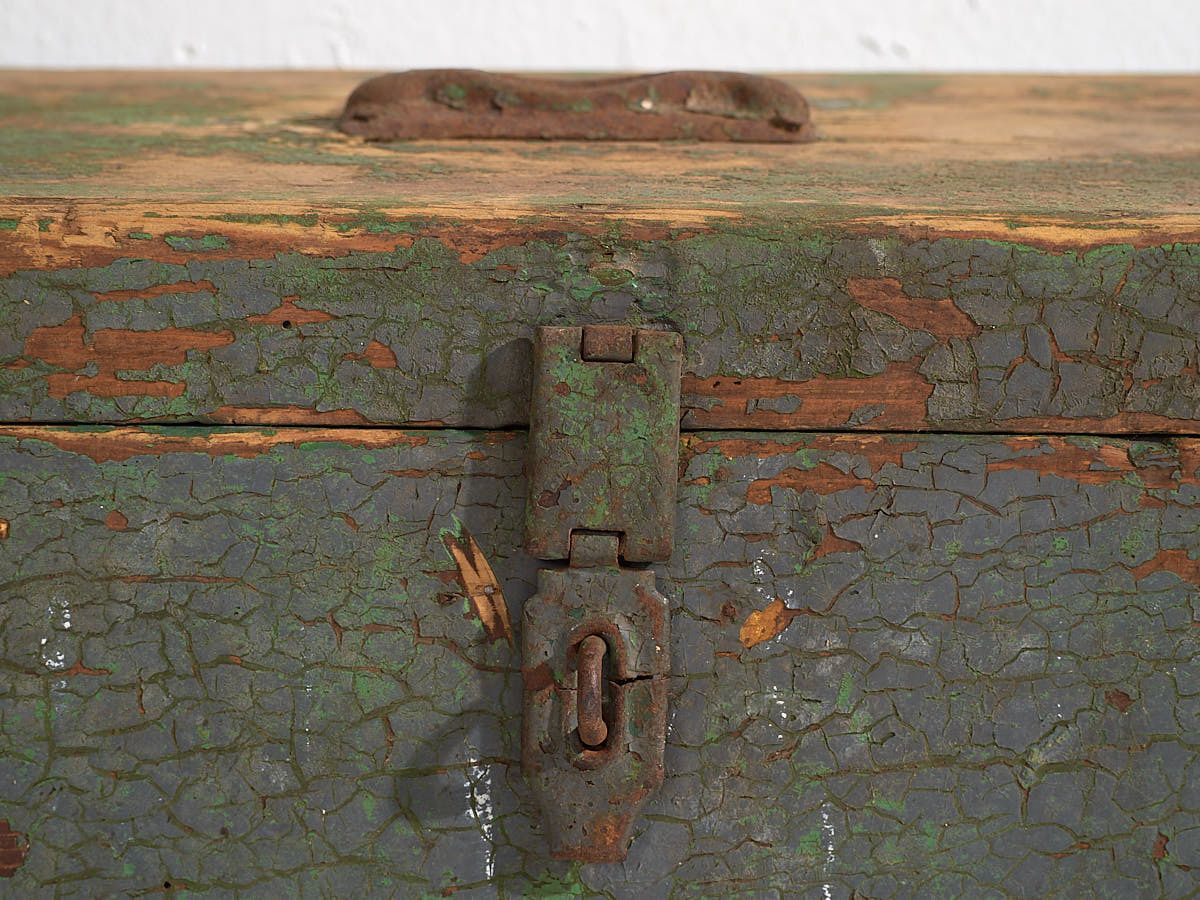 photo for sale Antique Green Patina Military Box (C.1910) #67