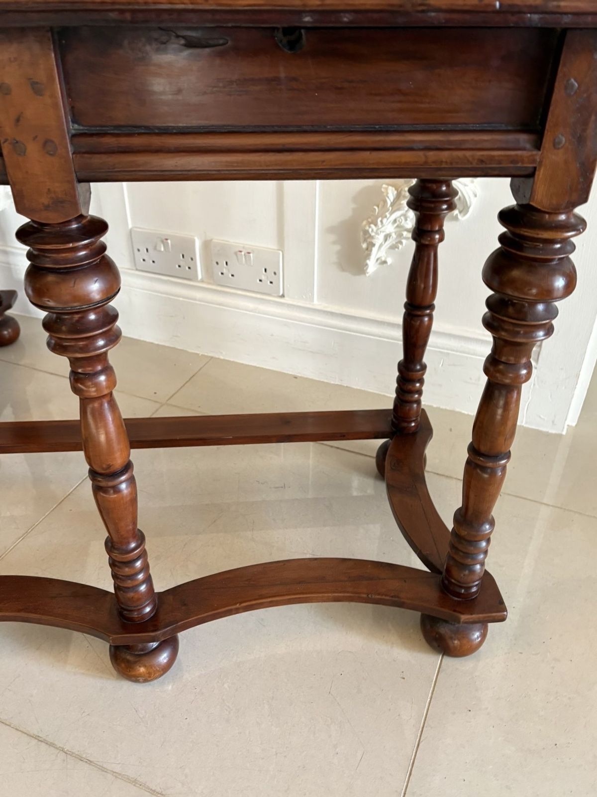 Outstanding Quality Pair Of Antique 19th Century Burr Walnut Marquetry Inlaid Side Tables photo for sale