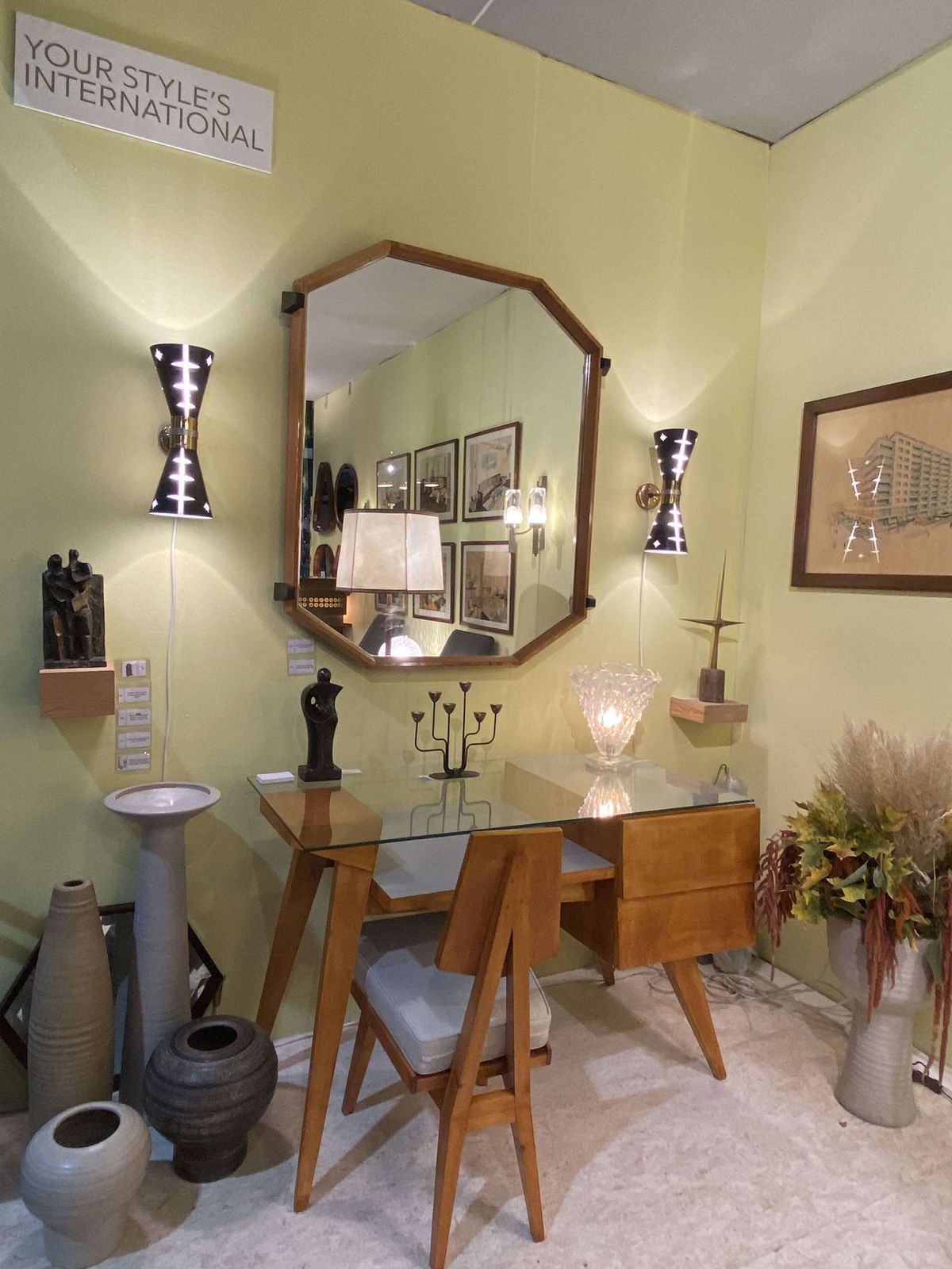 Italian 1950's Desk And Chair In The Manner Of Gio Ponti photo buy