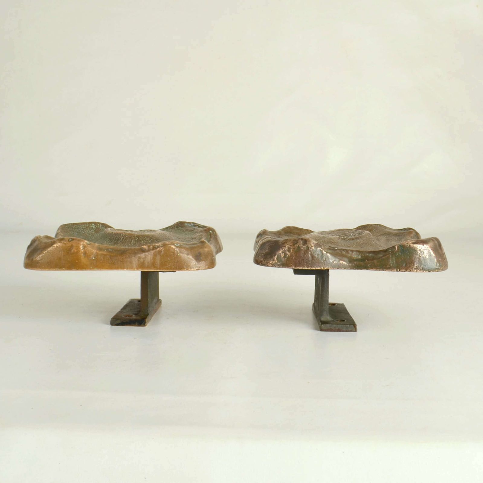 photo for sale Architectural Pair Of Bronze Square Push Pull Door Handles With Letter