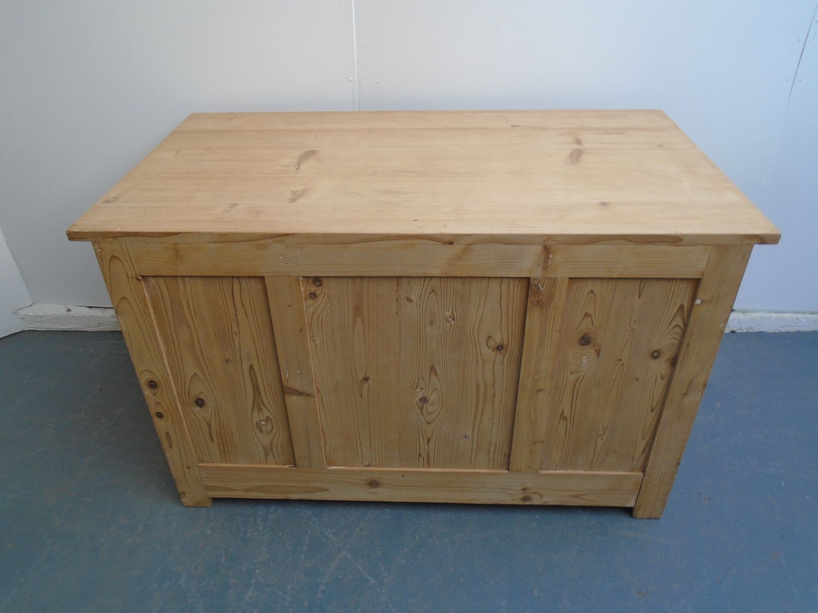 photo furniture A Large Pine Panelled Victorian Office Desk To Paint / Wax