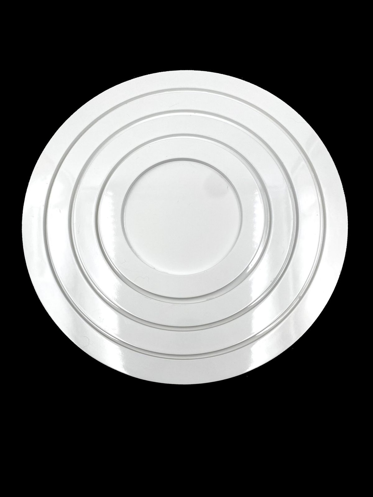 photo furniture Great White Centerpiece Stacked White Plastic Trays, Italy 1970s
