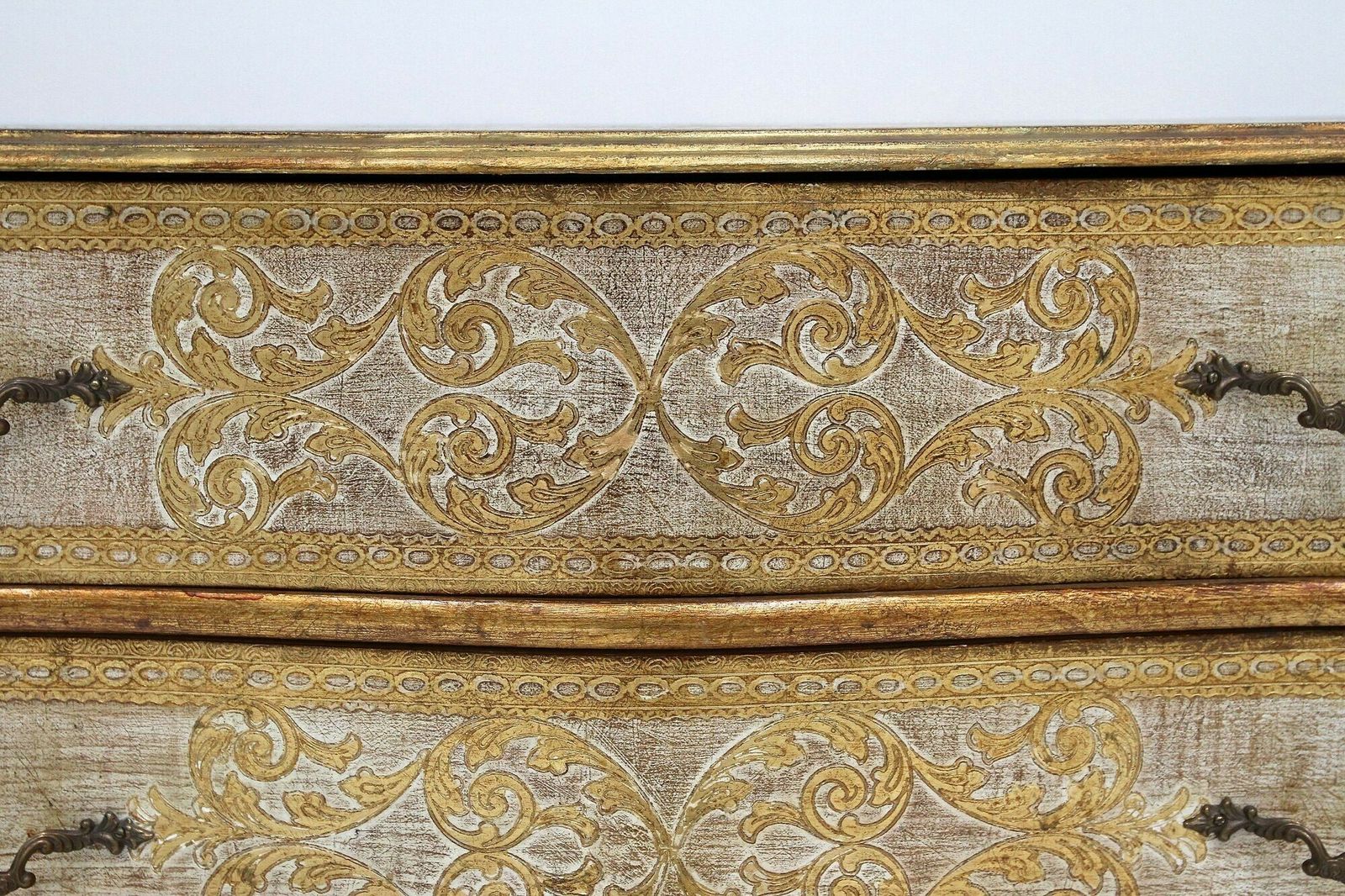 18th Century Style Venetian Serpentine Commode/ Chest Of Drawers, It Ca. 1940 photo vintage