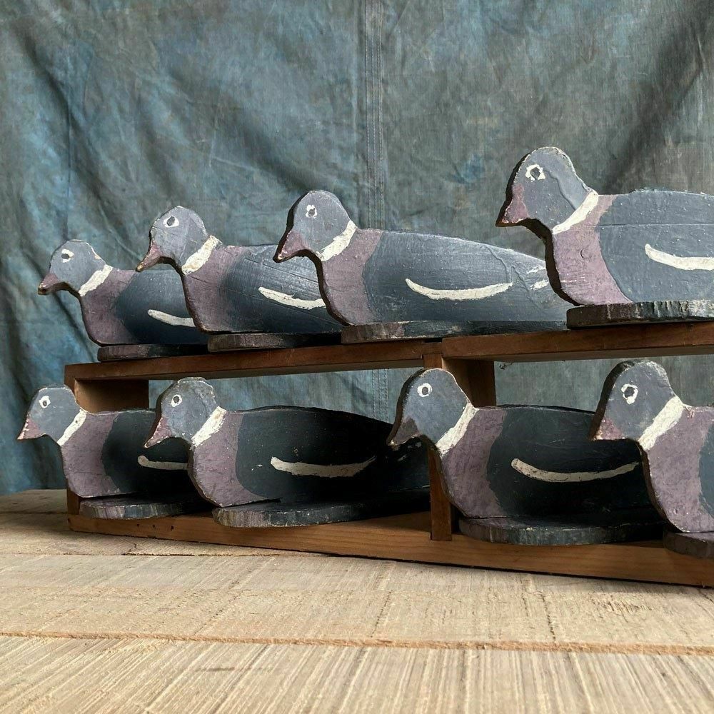 Naive Wooden Pigeon Decoys, 1930s