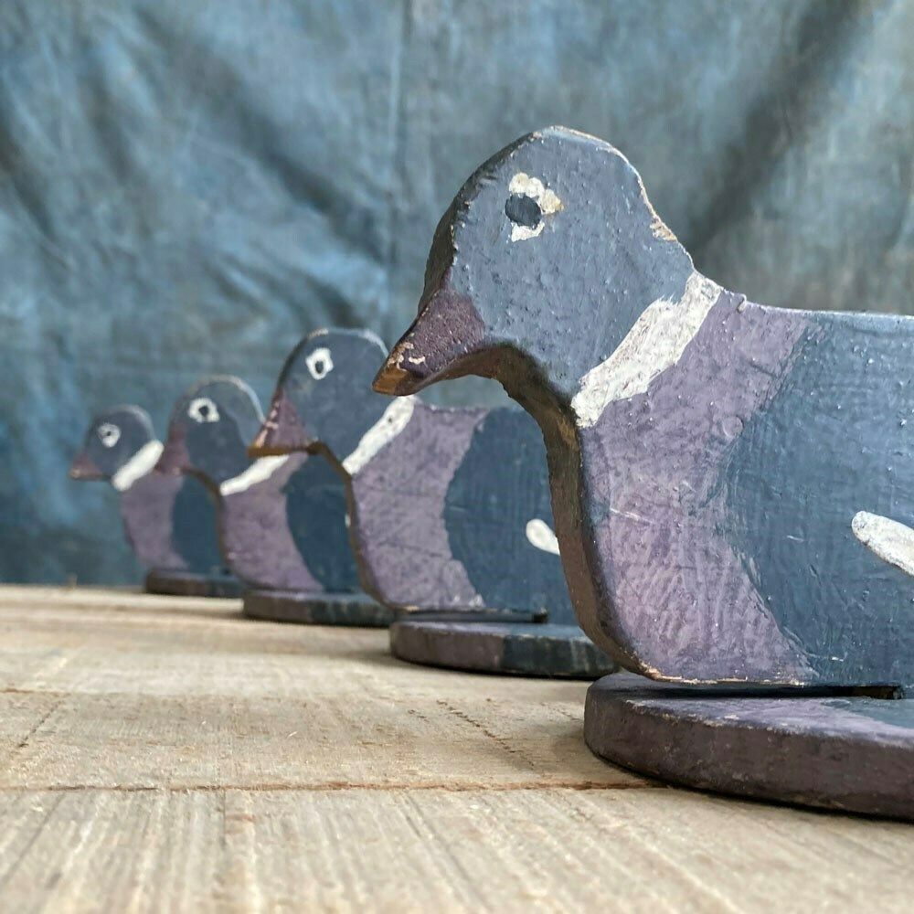 Naive Wooden Pigeon Decoys, 1930s photo 175.0