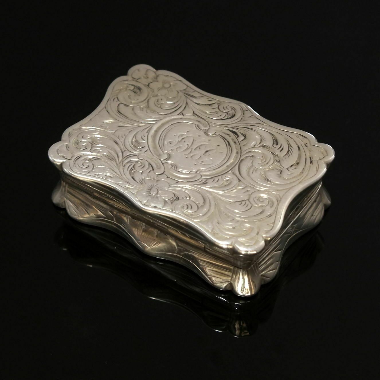 Rare Victorian Silver Vinaigrette By Edward Smith Birmingham 1856 photo 395.0
