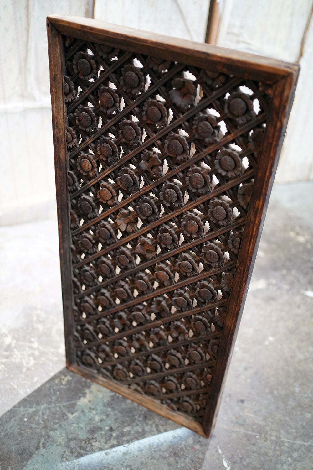 A Rare Pair Of Yuan Dynasty Period Chinese Wooden Lattice Window Shutters C.1350 photo 3200.0