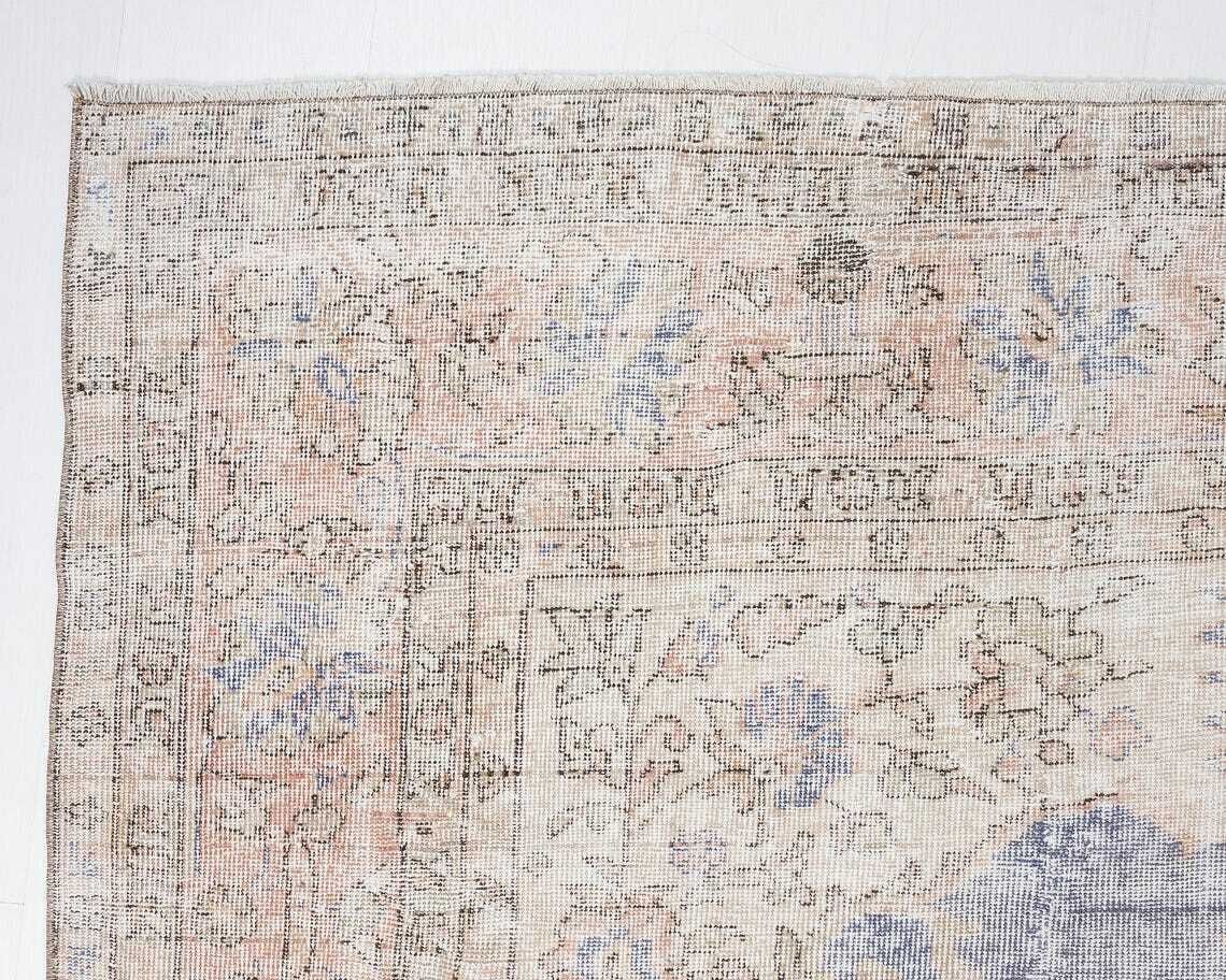 Vintage Rug Turkish Rug Faded Rug Muted Rug Oushak Rug Area Rug Turkey Rug Antique Rug Handmade Rug Area Rug photo vintage