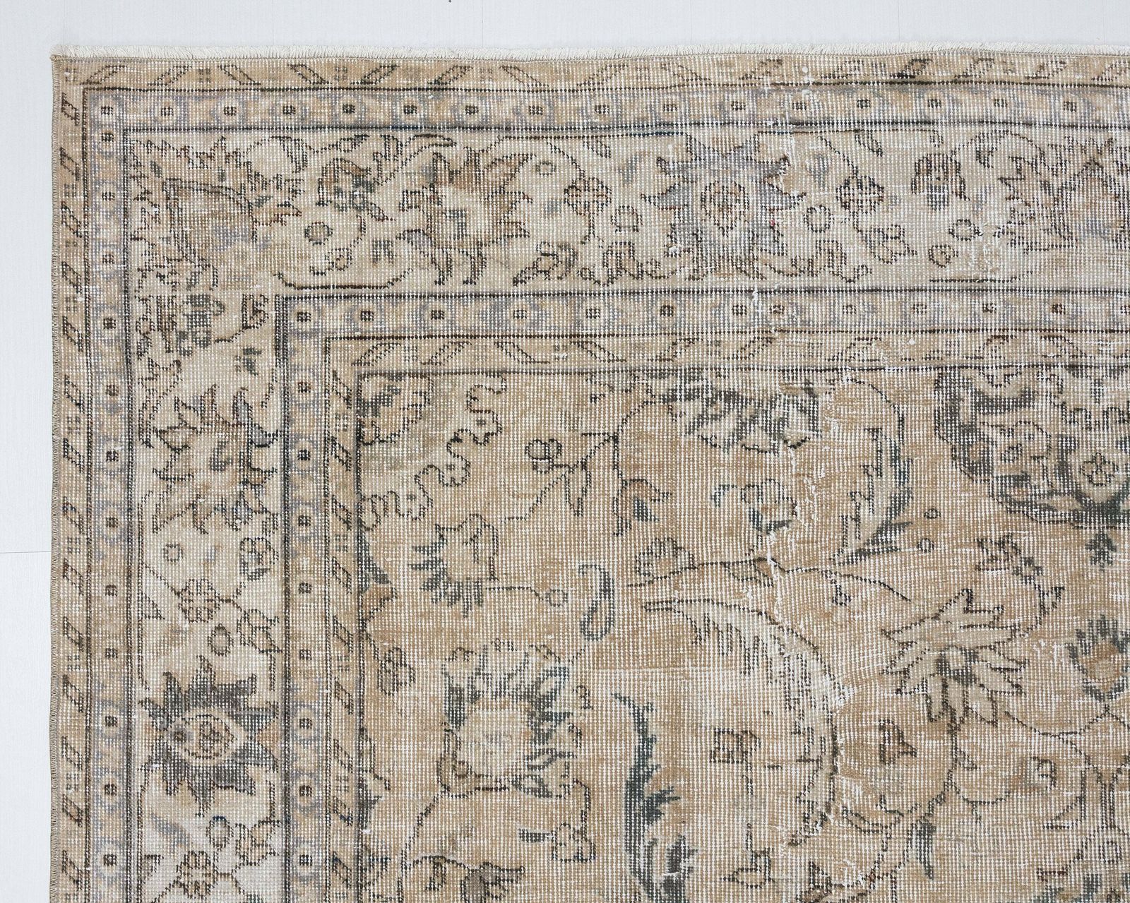 7x11 Vintage Rug, Unique Turkish Rug, Low Pile Rug, Oushak Rug, Anatolian Rug,Old Rug, Handmade Rug, Living Room Rug, Antique Rug, Muted Rug photo buy
