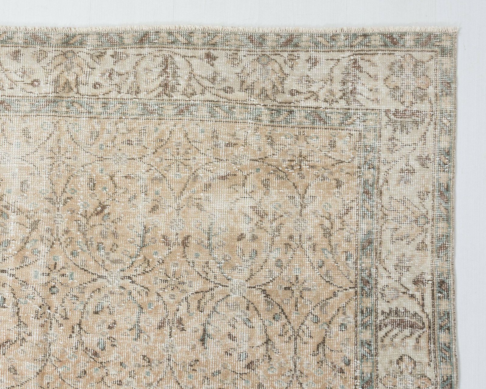 6x9 Vintage Rug, Neutral Turkish Rug, Handmade Rug, Oushak Rug, Antique Rug, Low Pile Rug, Faded Rug, Living Room Rug, Area Rug photo vintage