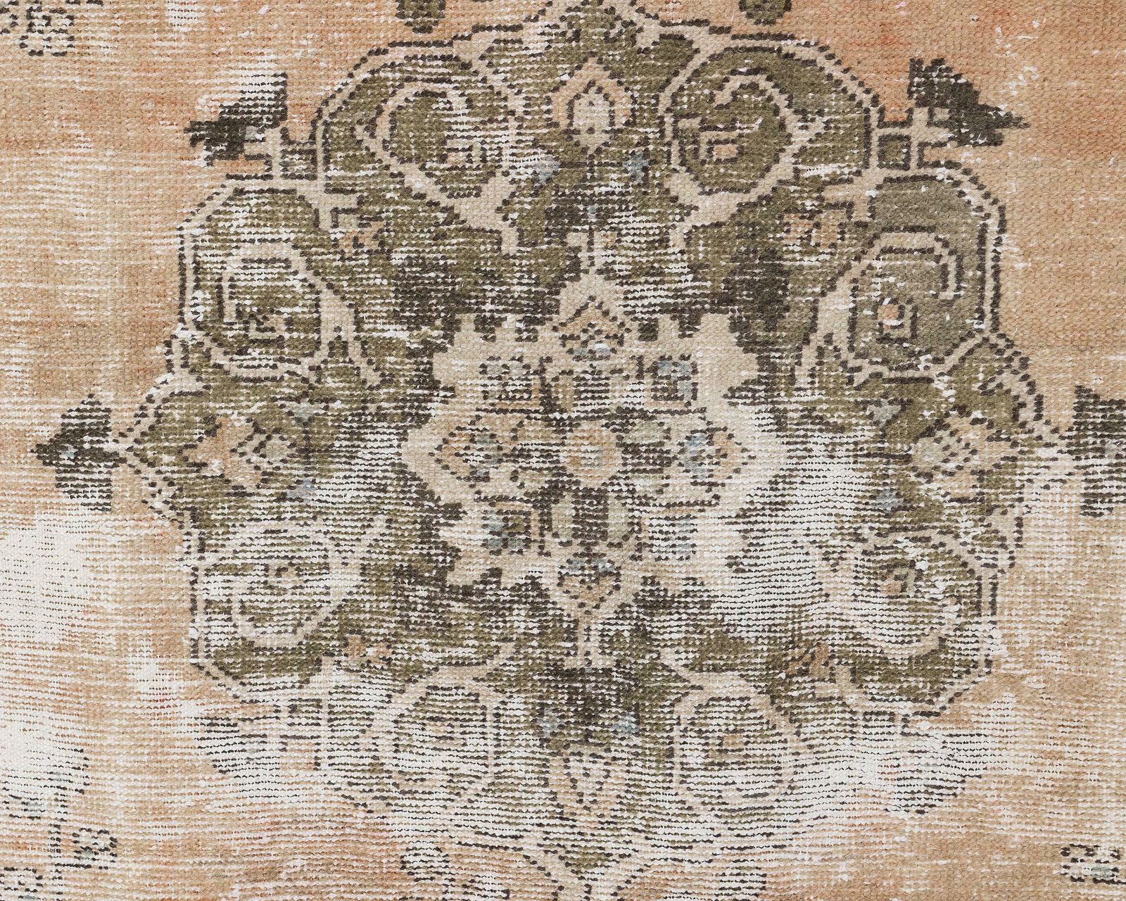 5x8 Turkish Rugs, Faded Oushak Rug, Antique Handmade Rug, Vintage Rug, Distressed Rug, Low Pile Rug, Natural Rug ,Living Room Rug,Muted Rug photo Textiles