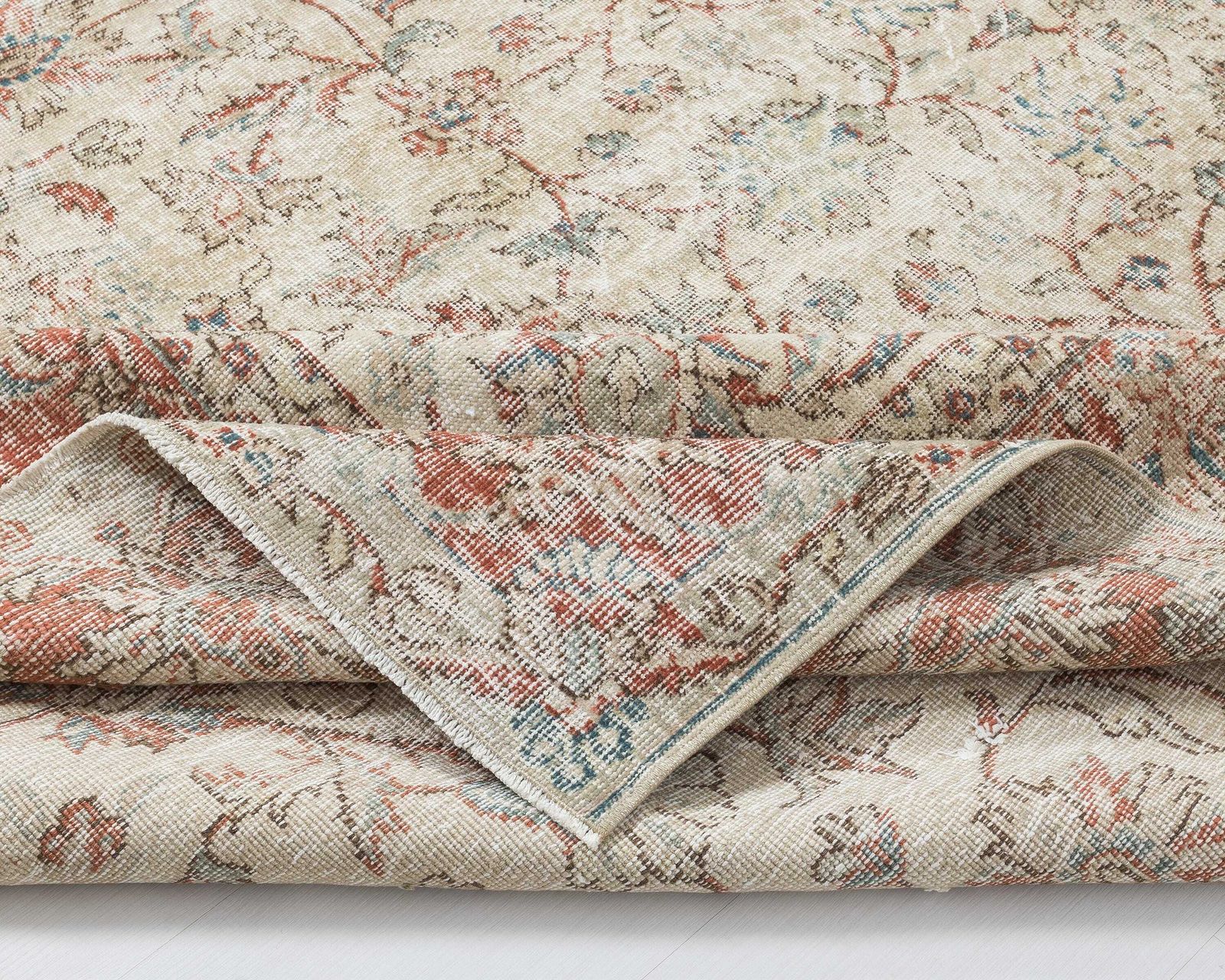 photo for sale 8 X 11.5 Turkish Rug, Vintage Rug, Low Pile Rug, Anatolian Rug, Naturel Wool Rug, Handmade Rug, Living Room Rug, Antique Rug, Oushak Rug