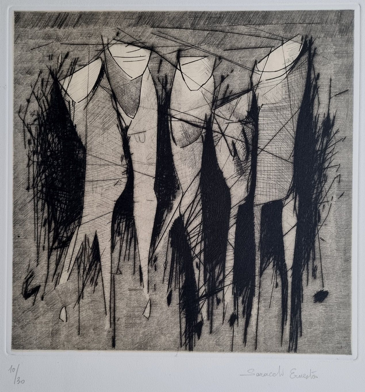 Ernesto Saracchi   La Passeggiata ('The Walk') Modern Italian Art 1996