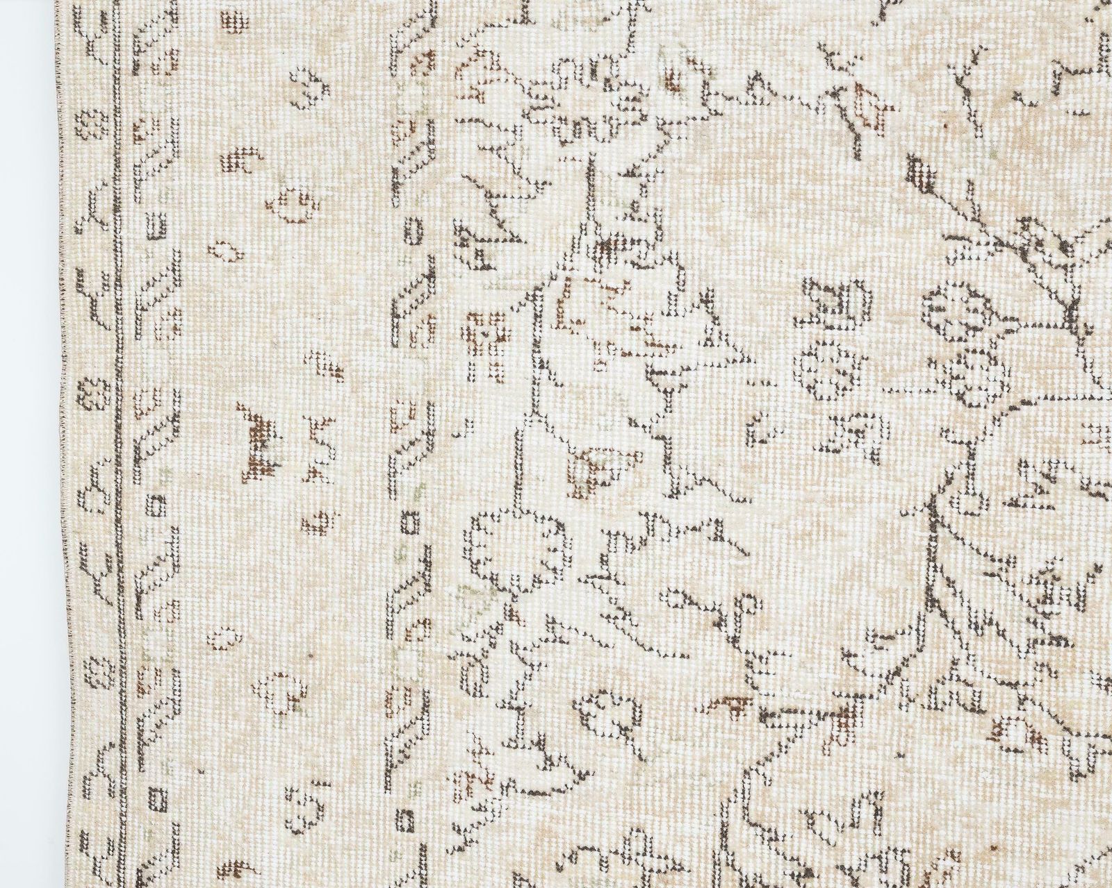 6x9 Vintage Rug, Neutral Turkish Rug, Antique Rug, Handmade Rug, Living Room Rug, Anatolian Rug, Wool Rug,Naturel Rug,Handknotted Rug photo 655.0