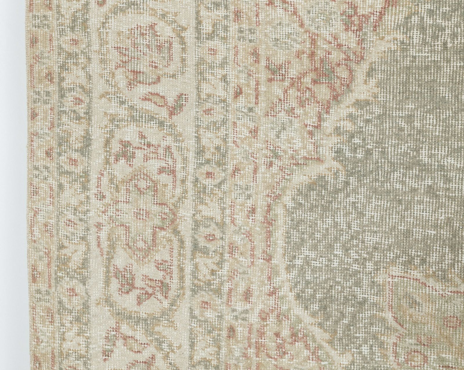 6.3 X 9.7 Feet Turkish Rug, Neutral Vintage Rug, Antique Handmade Rug, Oushak Rug, Anatolian Rug, Low Pile Rug, Living Room Rug, Area Rug photo furniture