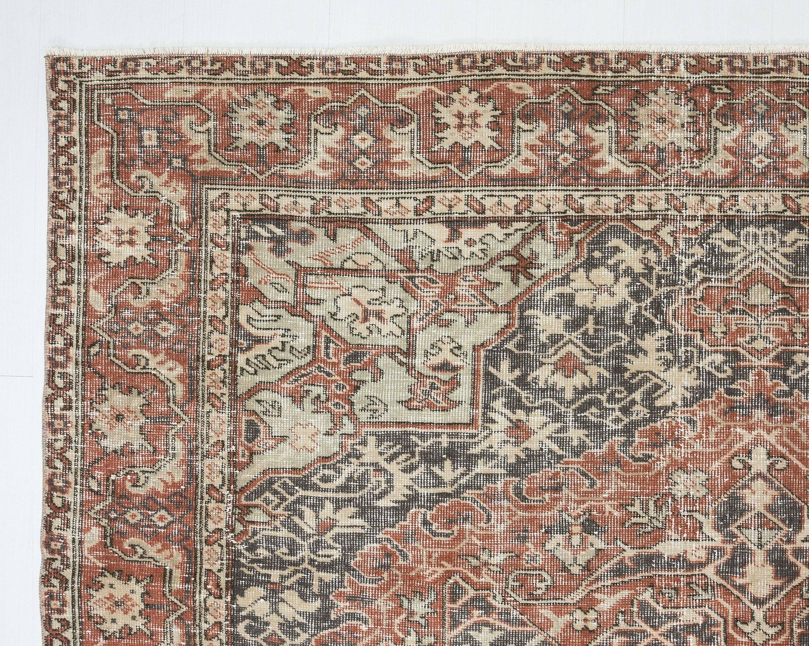 6.2 X 9.5 Ft Vintage Unique Turkish Low Pile Rug photo buy