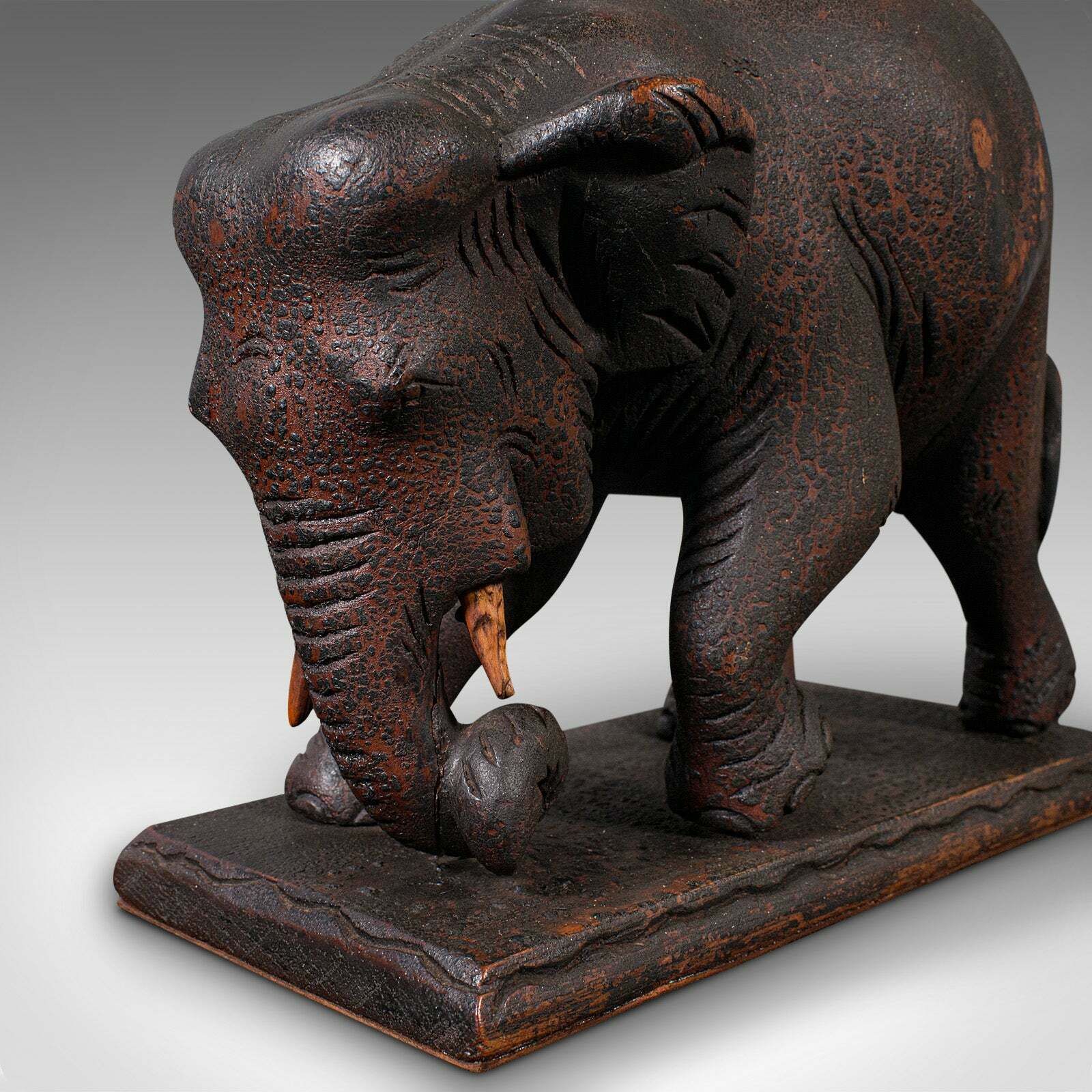 Pair Of Antique Elephant Bookends, English, Book Rest, Home Library, Victorian photo vinterior