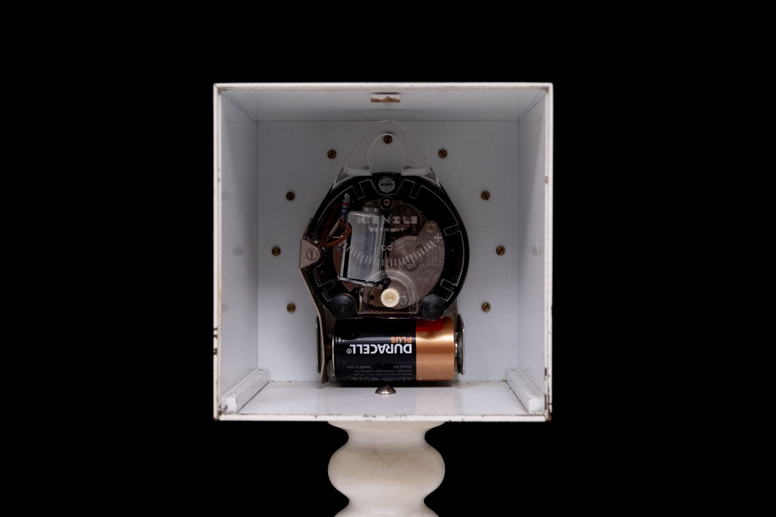 Square Atlanta Electric  Clock, By Kienzle Germany 1960s photo vinterior