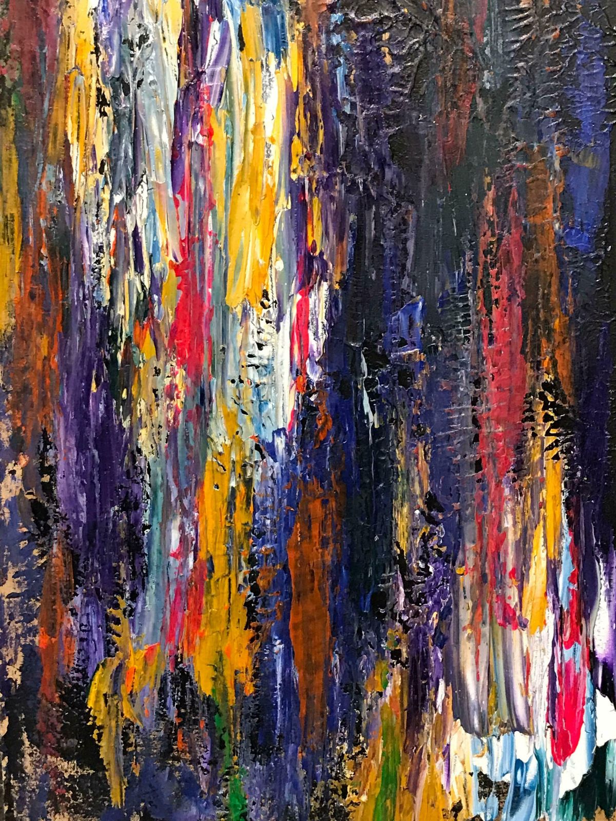 Minty Ramseyfusion   Stunning Large British Abstract Collage Painting2017 photo buy