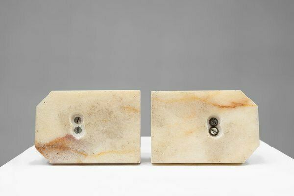 photo for sale Art Deco Bookends In Copper With Marble Bases, France, 1930s, Set Of 2