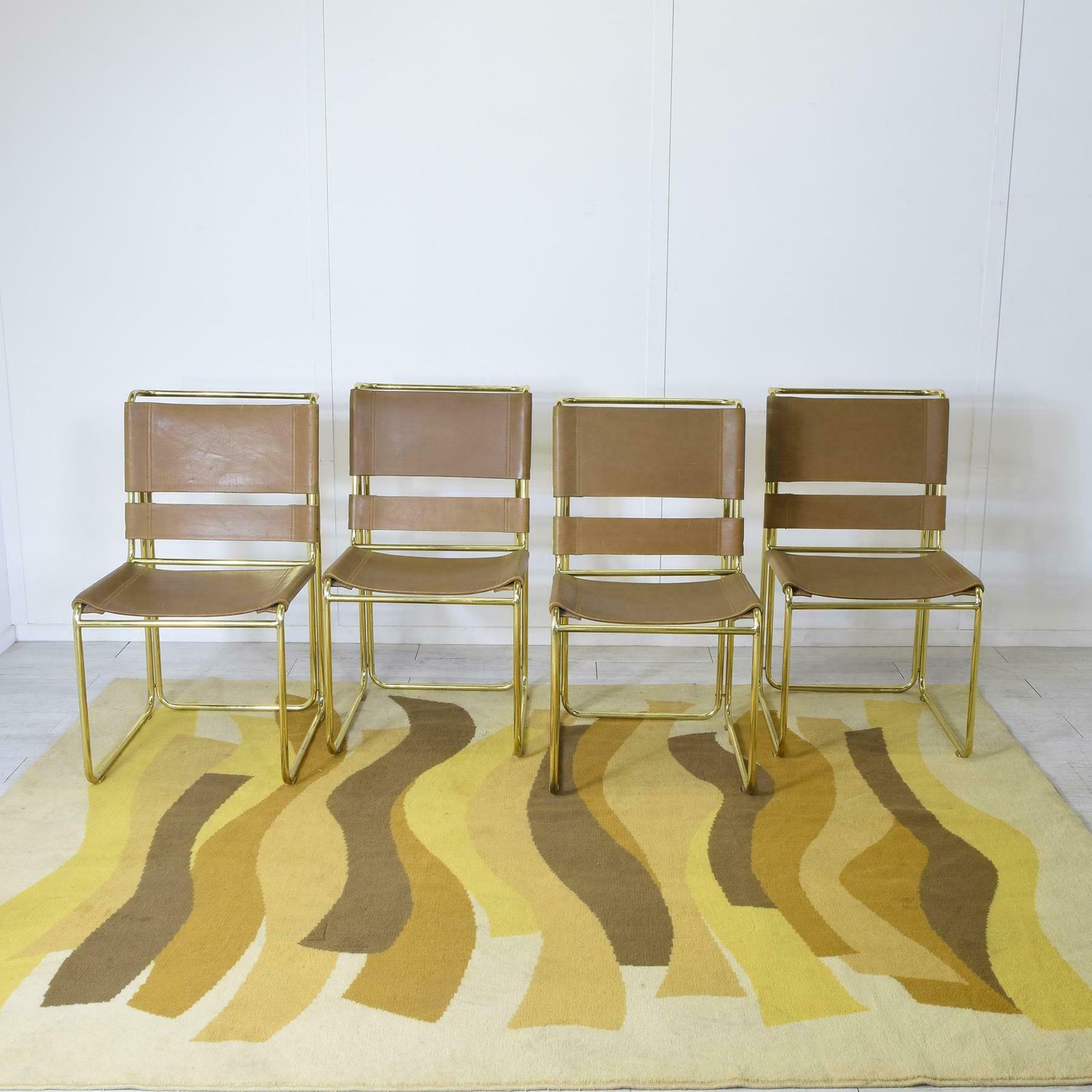 Gastone Rinaldi Set Of 4 Chairs For Rima Company 1970s photo Furniture