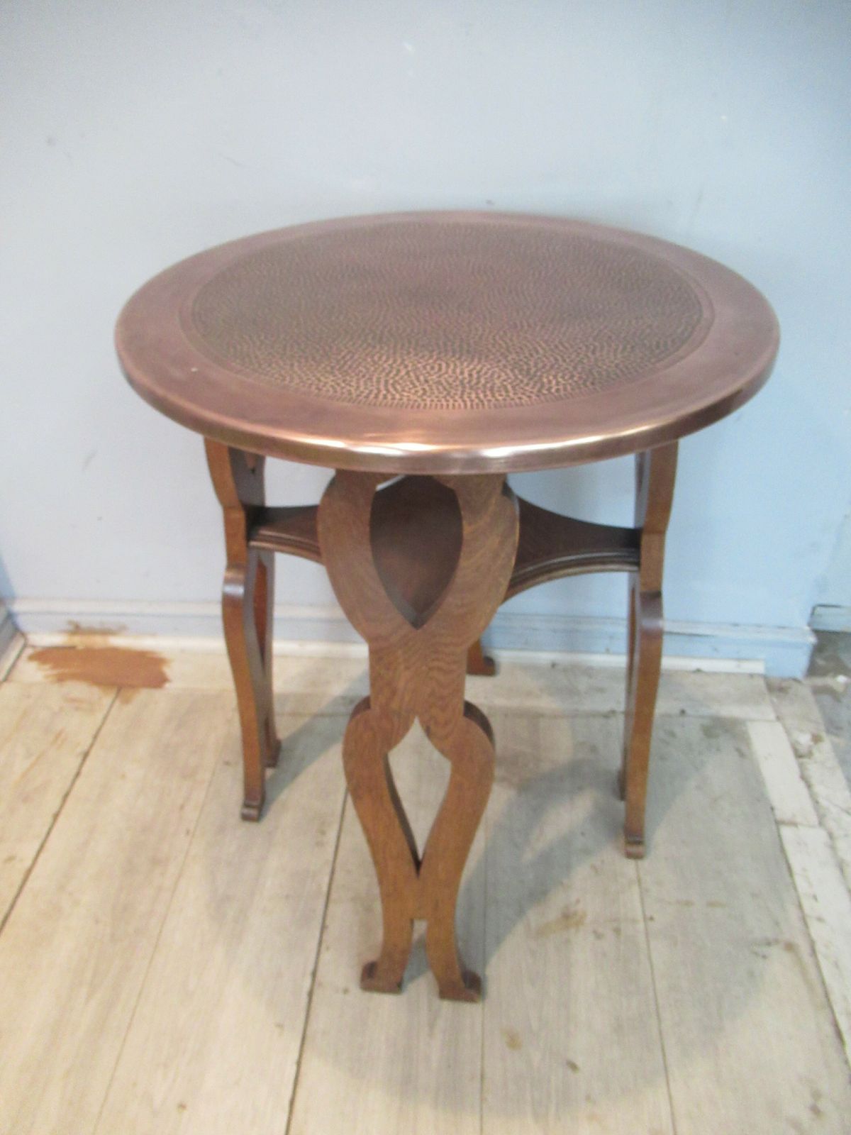 Arts And Crafts   Period  Oak And Copper  Table photo furniture