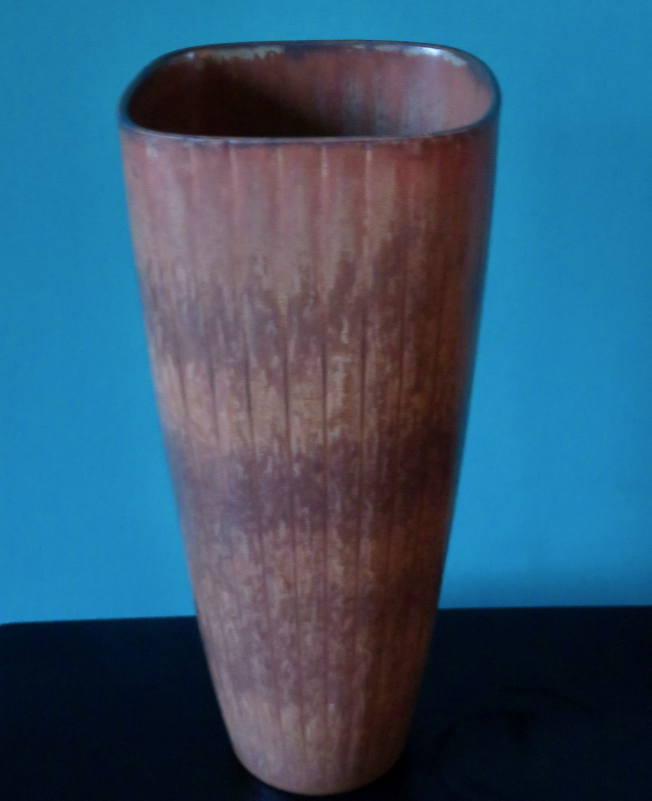 Stoneware Vase In A Range Of Browns, Taupes And Ochres By Gunnar Nylund For Rorstrand. Sweden 1960 photo for sale