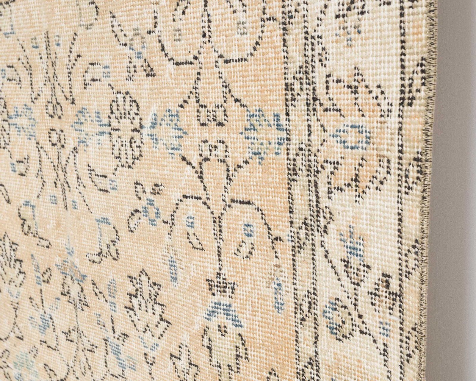 3.6 X 6.7 Turkish Rug, Oushak Rug, Vintage Rug, Turkey Rug, Anatolian Rug, Low Pile Rug,Wool Rug, Kitchen Rug, Faded Rug,Designer Rug, A4722 photo furniture