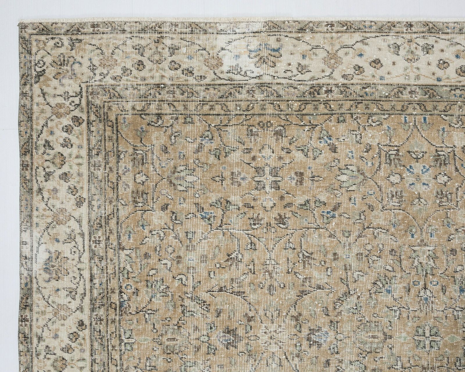 7 X 10.7 Feet Neutral Vintage Rug, Turkish Rug, Low Pile Oushak Rug, Anatolian Rug, Oversized Rug, Neutral Rug, Living Room Rug, Antique Rug photo buy