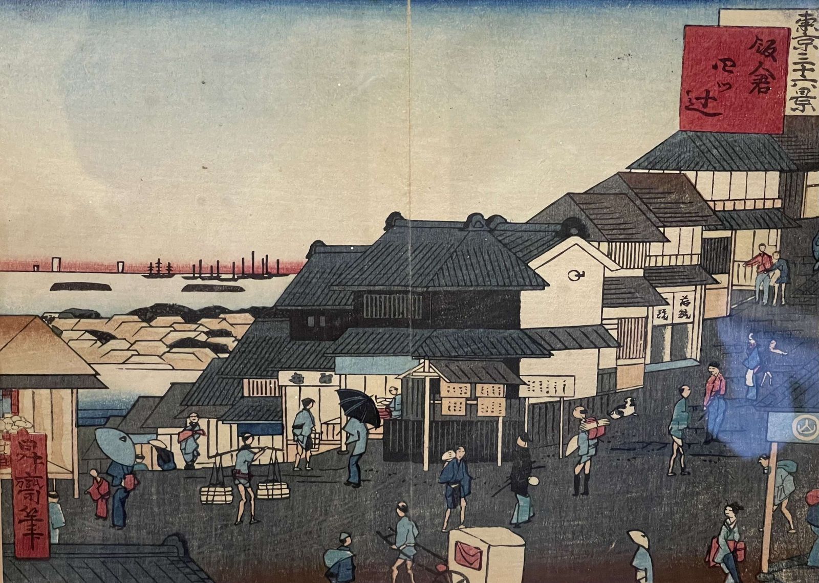 photo buy Ikkei Shosai A Set Of Ten Original Framed Woodblocks Circa 1870
