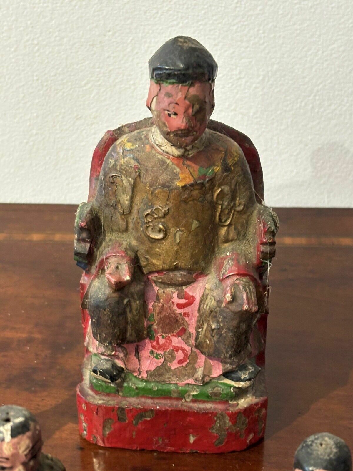 Collection Of Antique Chinese Wooden Figures photo furniture
