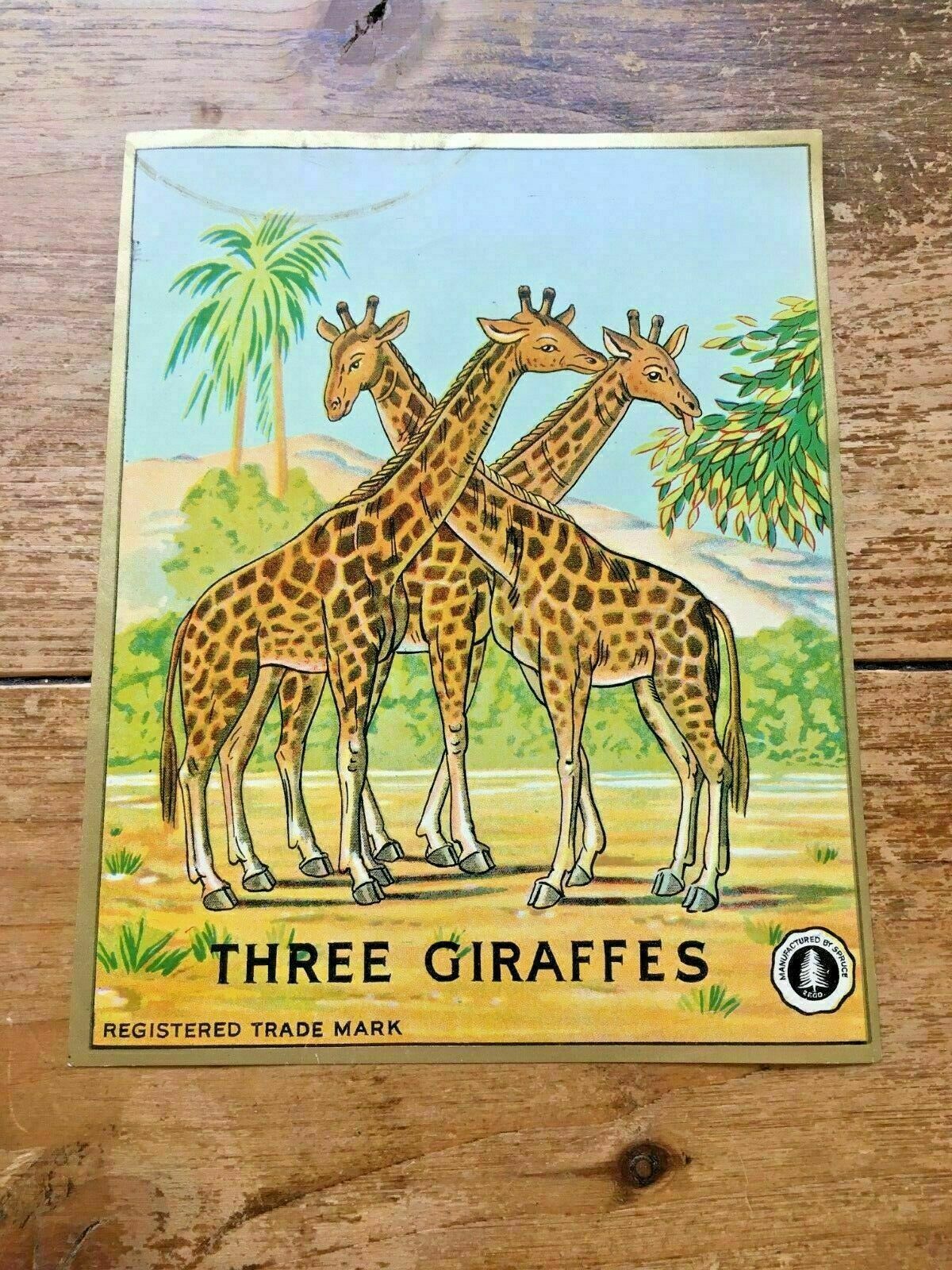Vintage 30's Paper Ephemera Advertising Crate Fabric Luggage Labels Art Picture photo Art