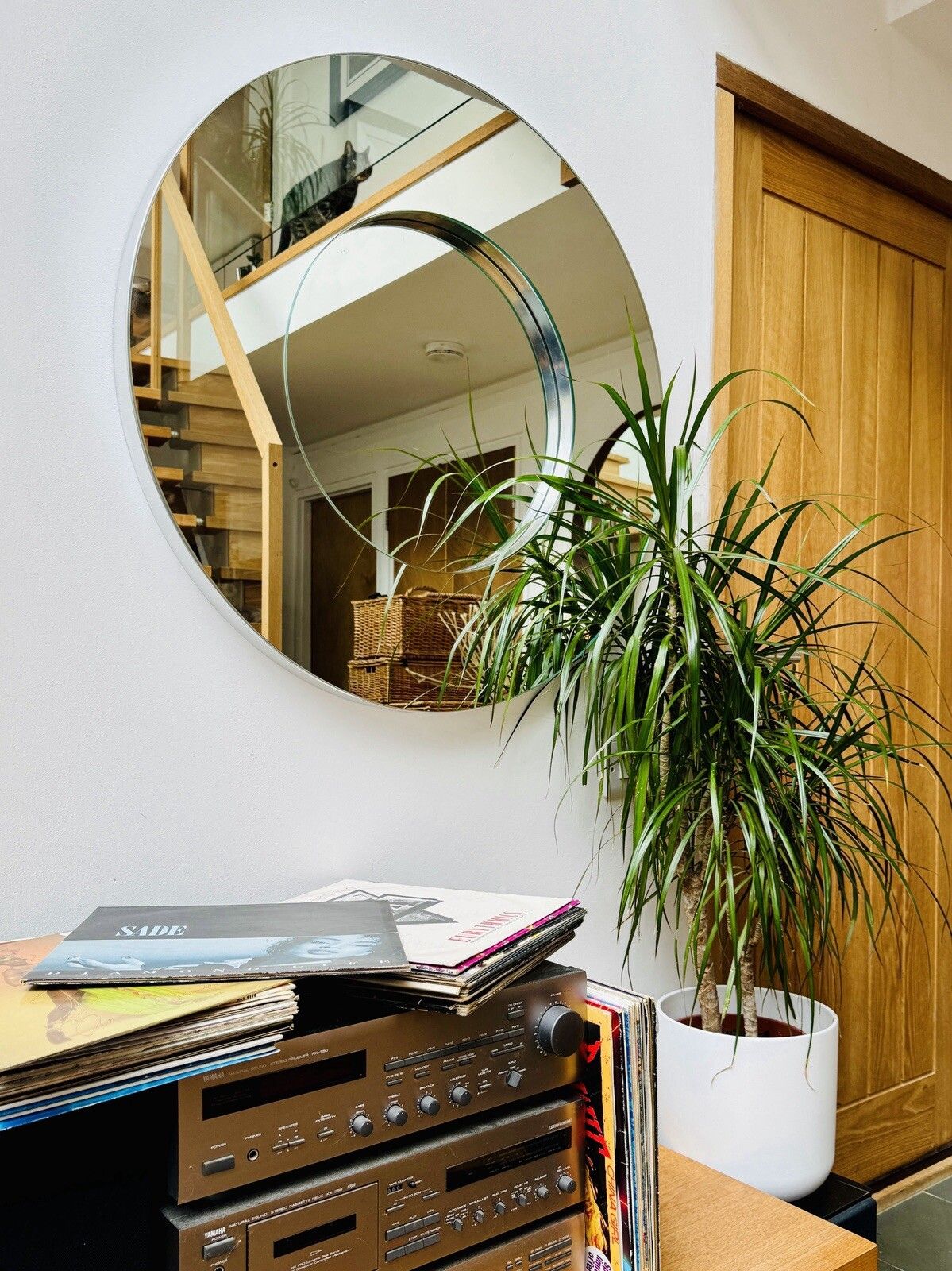 Deknudt Rondo S Modern Circular Wall Mirror Made In Belgium C1990’s photo for sale