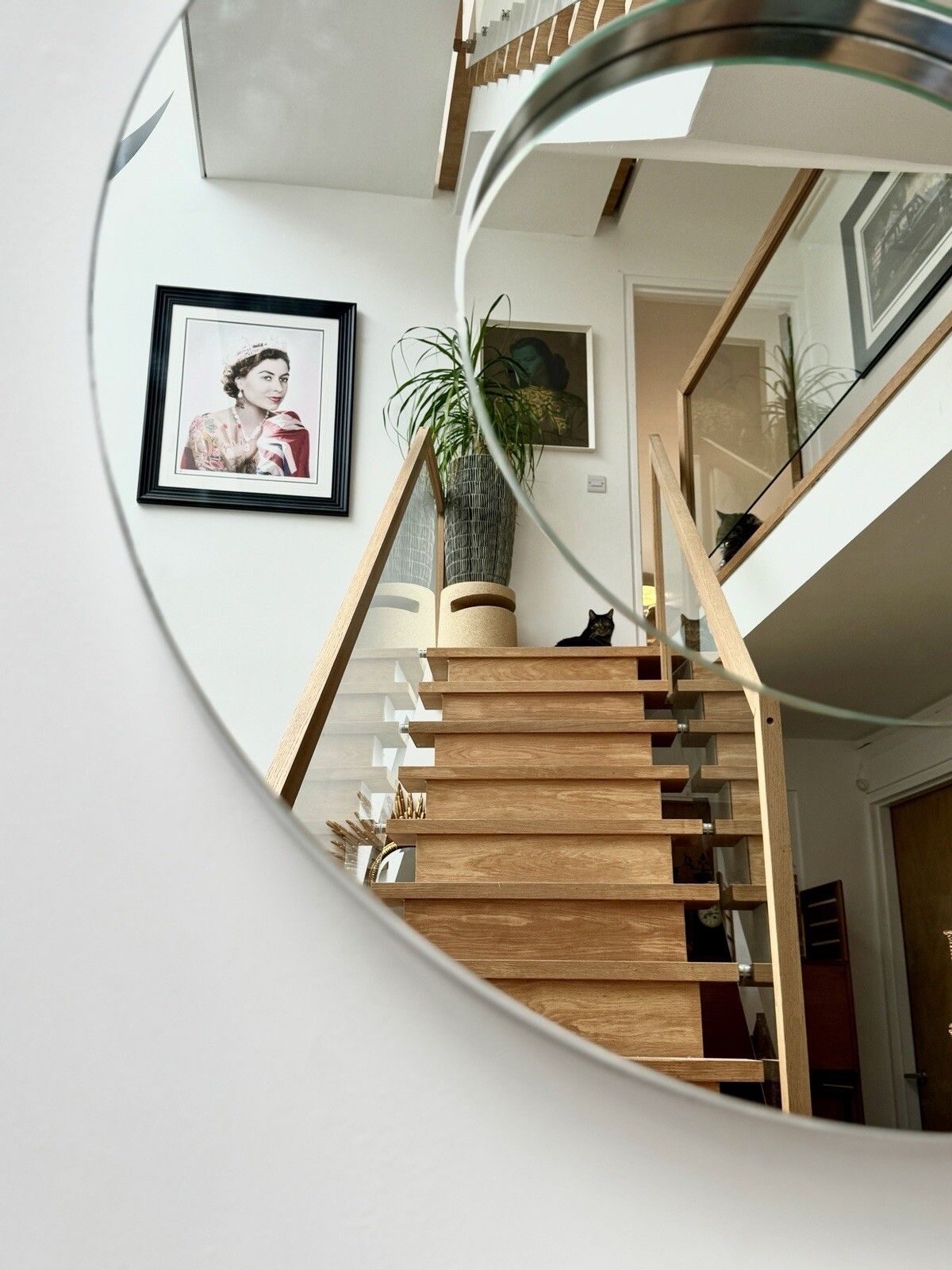 photo for sale Deknudt Rondo S Modern Circular Wall Mirror Made In Belgium C1990’s