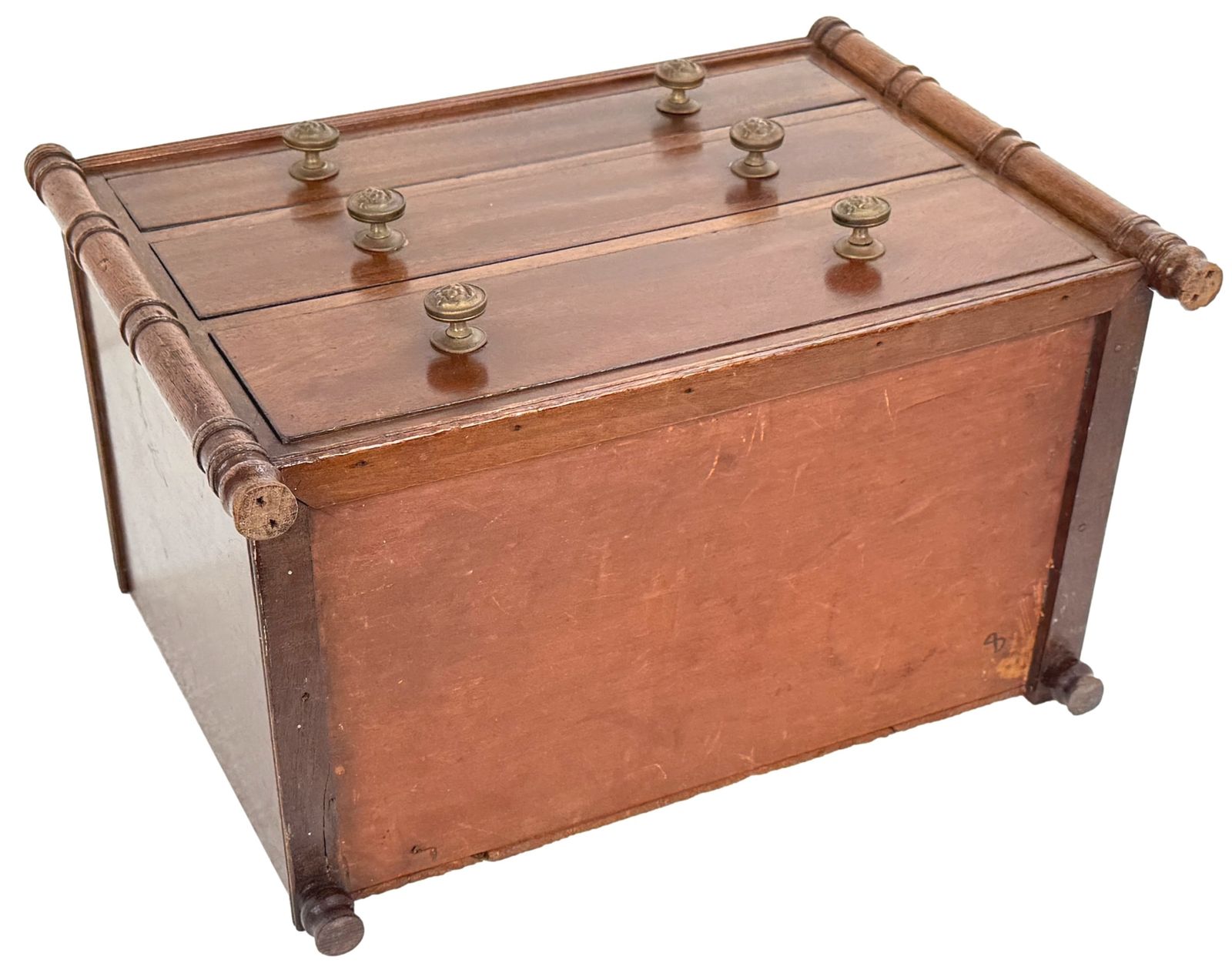 Regency Mahogany Miniature Chest Of Drawers (England, Circa 1820) photo vintage