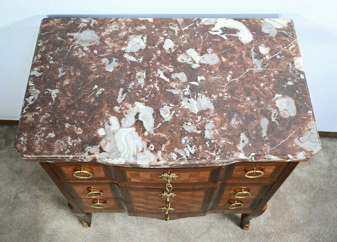 Small Chest Of Drawers In Rosewood And Mahogany  Louis XV Louis XVI Transition  2nd Part 19th Century photo vinterior