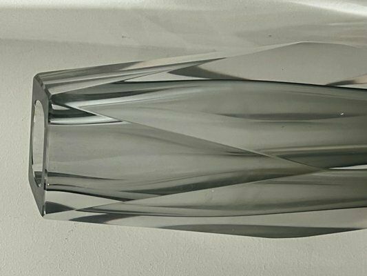 Vase And Ashtray In Faceted Submerged Murano Glass By Flavio Poli, 1960s, Set Of 2 photo vinterior