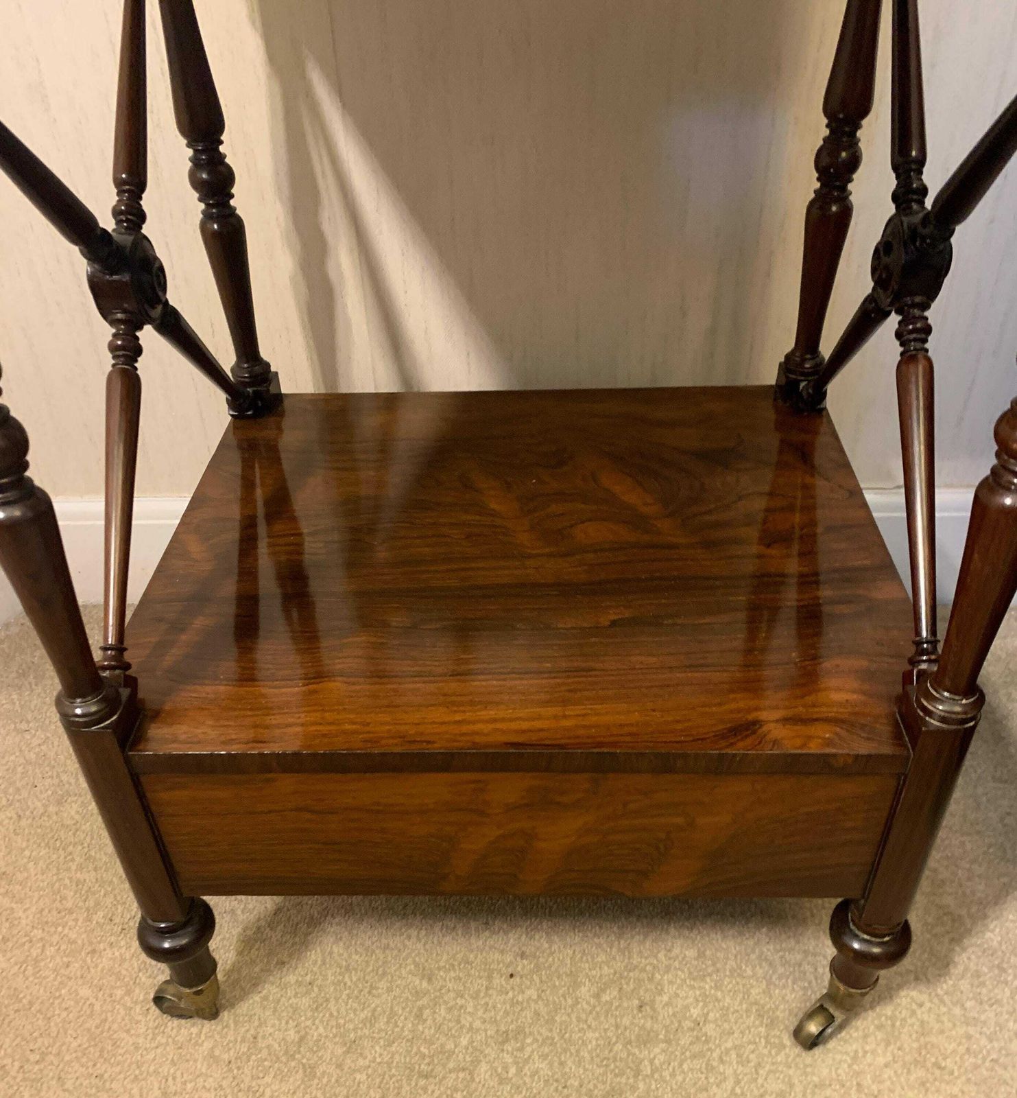 Antique Early 1800's Victorian Rosewood 'Wot Not' Etagere photo vinterior