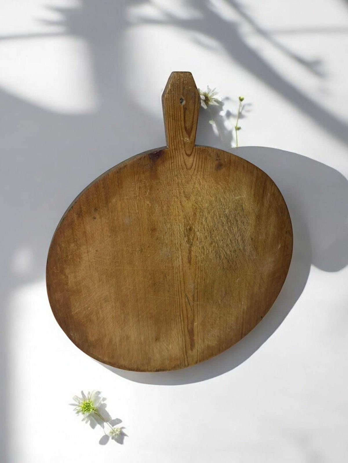 Wooden Cutting Board   Rustic Kitchen Decor, Cheese Serving Tray, Coffee Table Centerpiece photo vinterior
